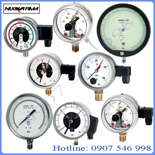 Đồng Hồ Đo Áp Suất Nuova Fima Chính Hãng Đồng hồ đo áp suất Nuova Fima